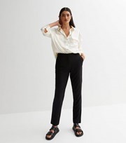 New Look Black Stretch Straight Leg Trousers